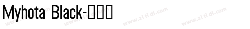 Myhota Black字体转换